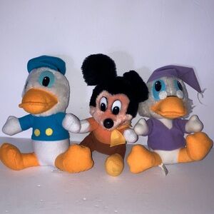 1984 Hardees Mickey’s Christmas Carol Promotional Toys Disney Plush